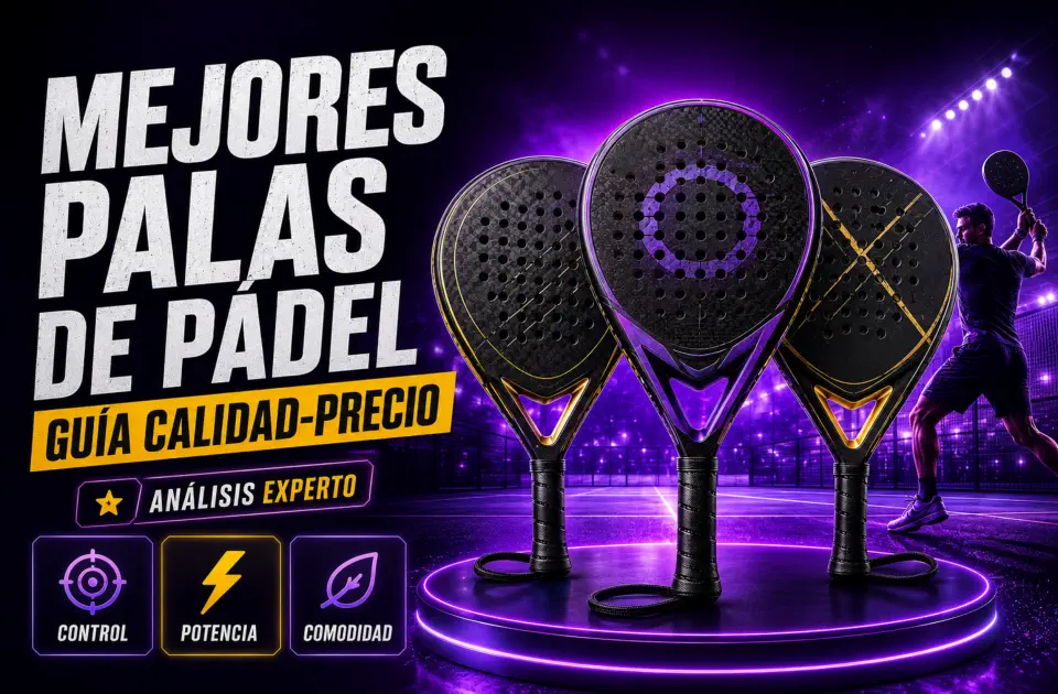 Mejores palas de pádel 2026: guía calidad-precio para elegir bien