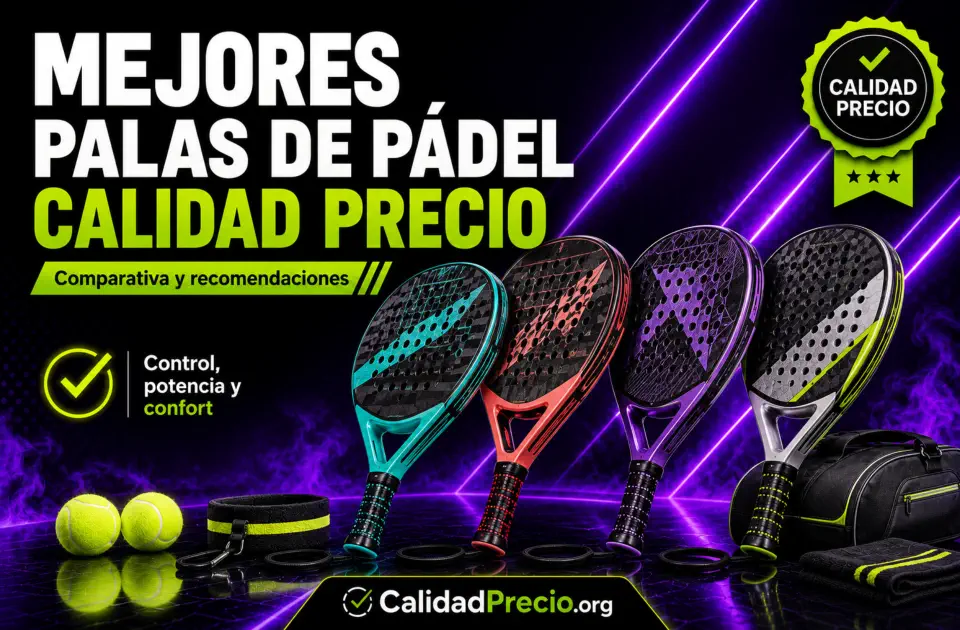 Mejores palas de pádel calidad precio: comparativa completa