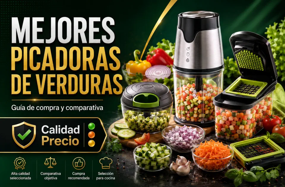 Mejores picadoras de verduras: guía premium para ahorrar tiempo y cocinar con cortes limpios