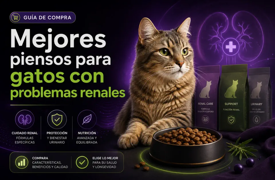 Mejores piensos para gatos con problemas renales: guía premium para elegir bien