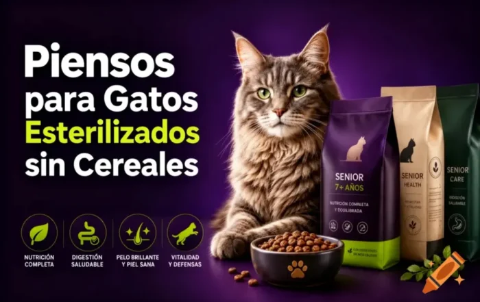 Mejores piensos para gatos esterilizados sin cereales