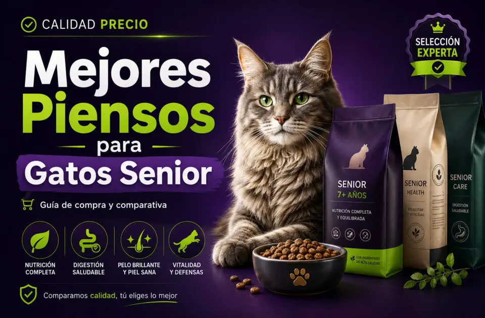 Mejores piensos para gatos senior: guía para cuidar su vitalidad después de los 7 años