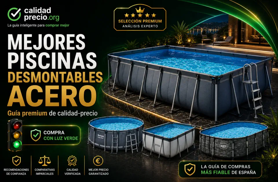 Mejores piscinas desmontables acero: guía premium calidad-precio