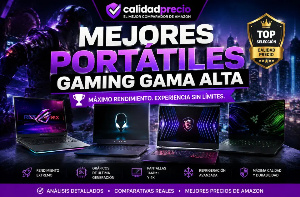 Mejores portátiles gaming gama alta: guía premium para comprar sin fallar