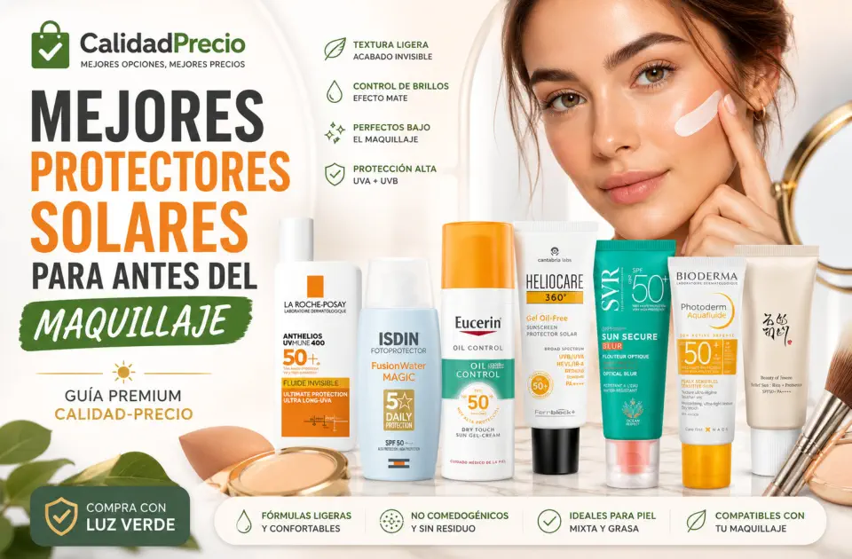 mejores protectores solares para antes del maquillaje