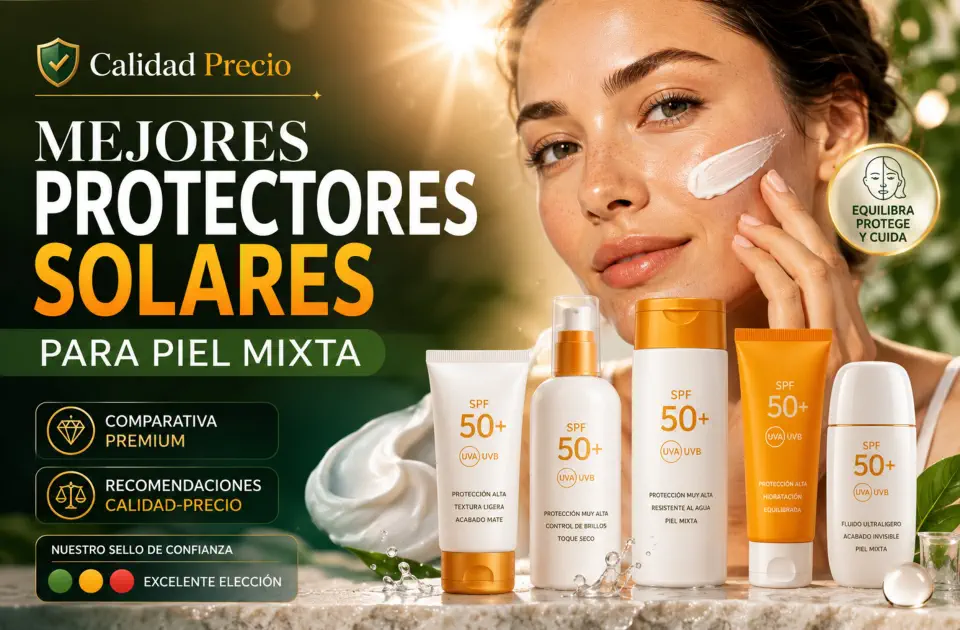 mejores protectores solares para piel mixta