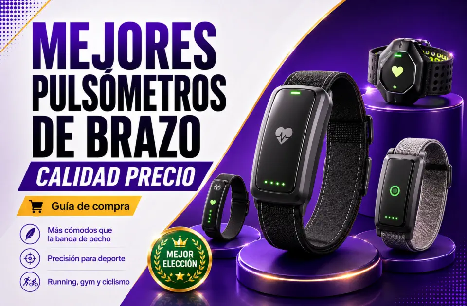 Mejores pulsómetros de brazo: guía calidad-precio para entrenar con datos fiables