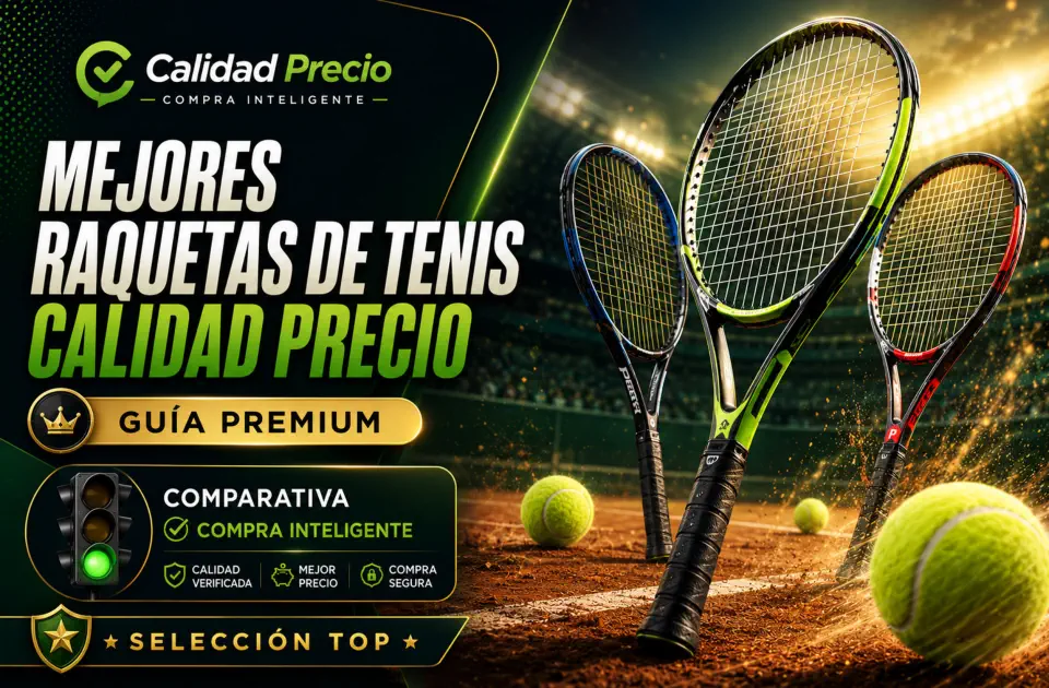 Mejores raquetas de tenis 2026: guía premium calidad-precio para elegir bien