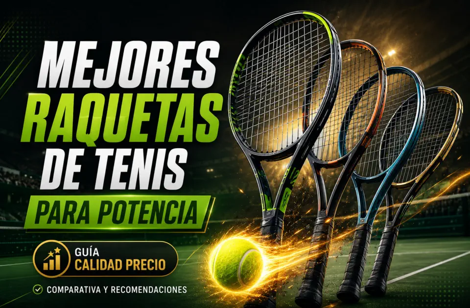 Mejores raquetas de tenis para potencia: guía premium para pegar más fuerte con control