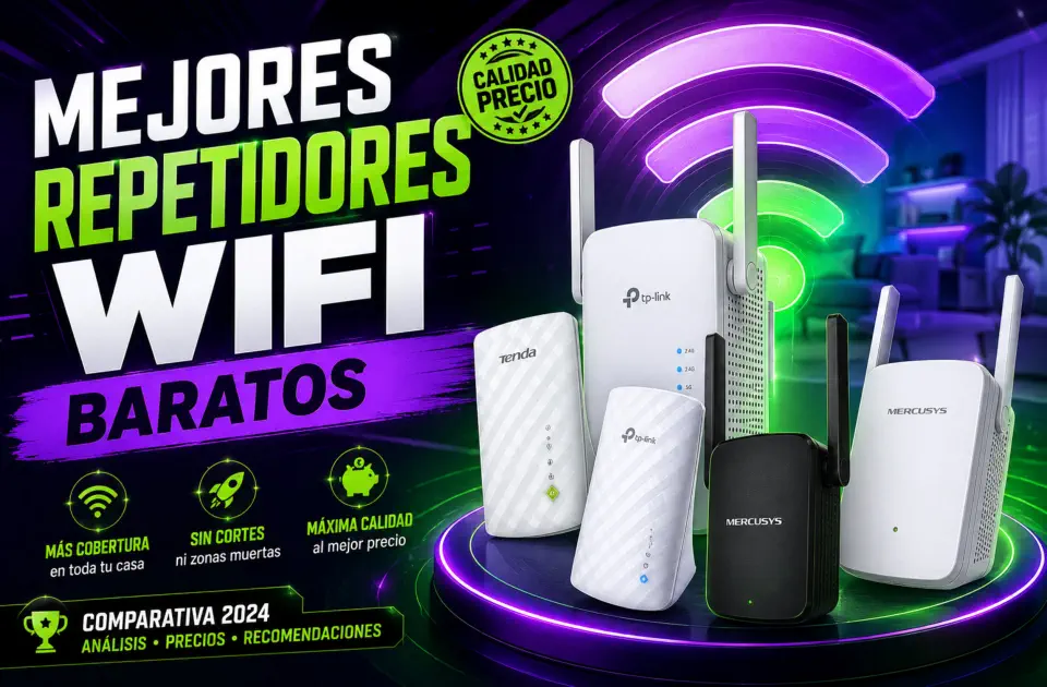Mejores repetidores wifi baratos: guía para llevar señal a toda la casa sin gastar de más