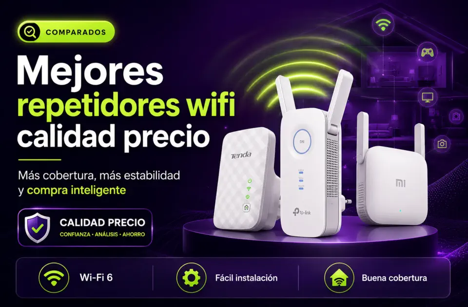 Mejores repetidores wifi calidad precio: guía comparativa para mejorar cobertura