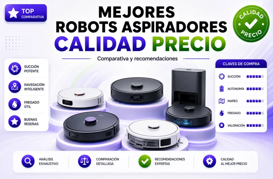 Mejores robots aspiradores calidad precio: guía completa con modelos premium