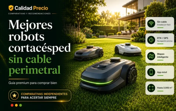 Mejores robots cortacésped sin cable perimetral