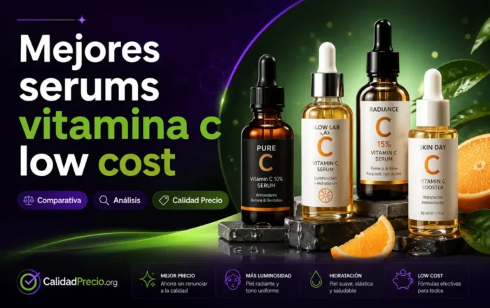Mejores serums vitamina C low cost: guía calidad-precio para iluminar la piel sin gastar de más