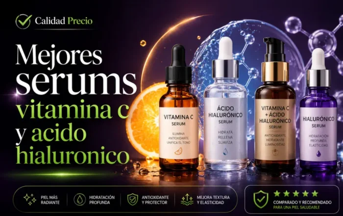 Mejores serums vitamina C y ácido hialurónico