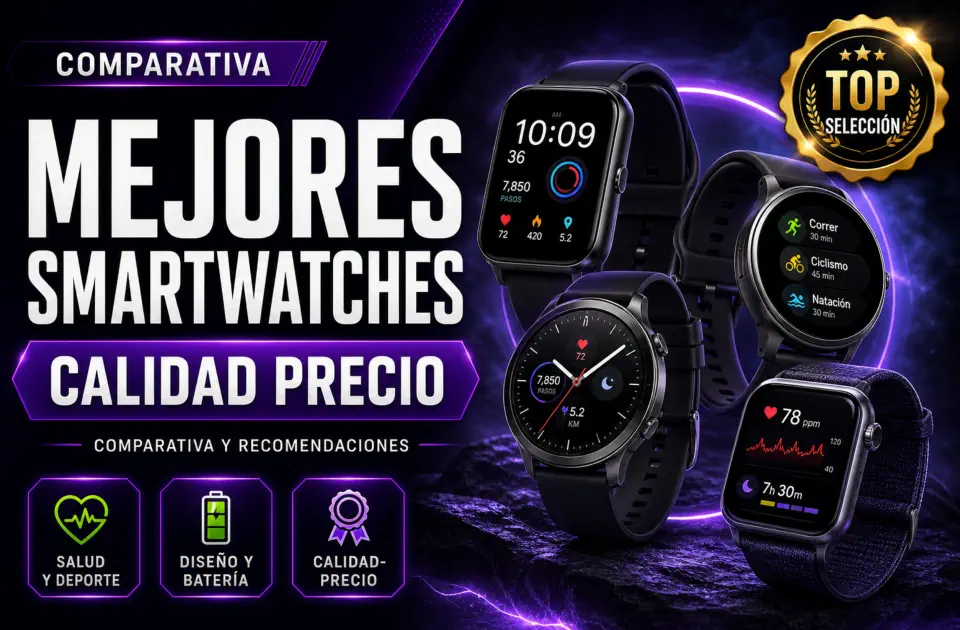 Mejores smartwatches calidad precio: guía de compra con los relojes inteligentes más recomendados