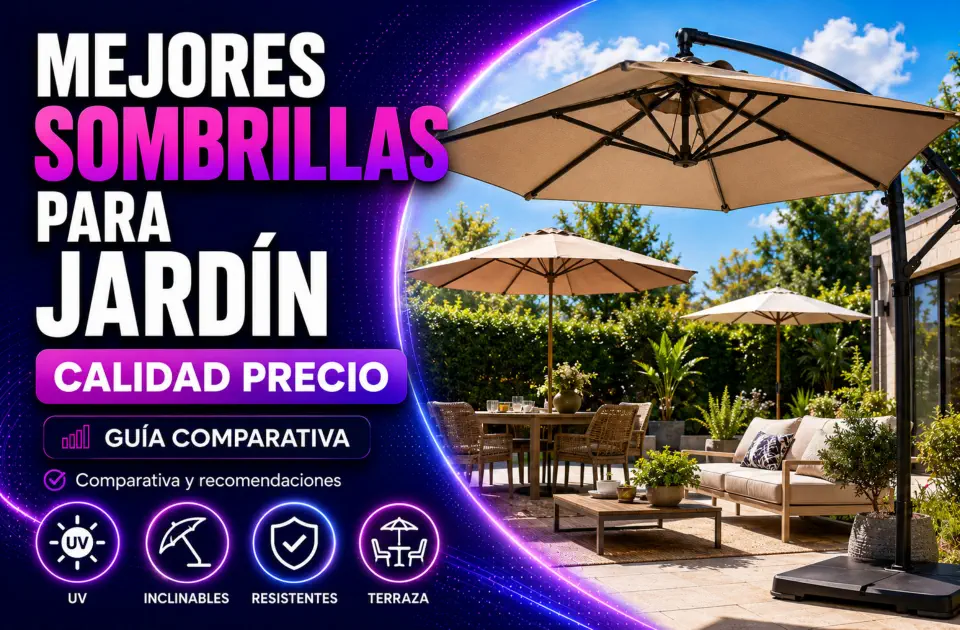 Mejores sombrillas para jardín