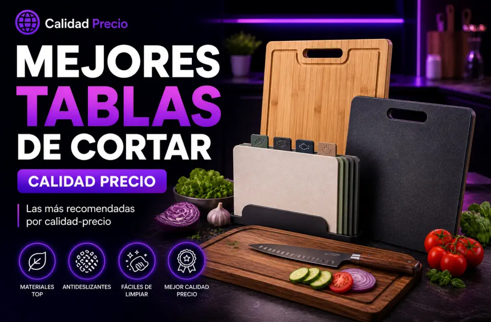 Mejores tablas de cortar calidad precio: las más recomendadas