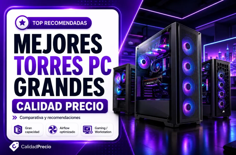 Mejores torres PC grandes: comparativa y recomendaciones calidad-precio