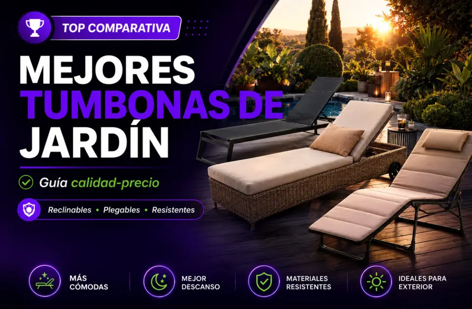 Mejores tumbonas de jardin