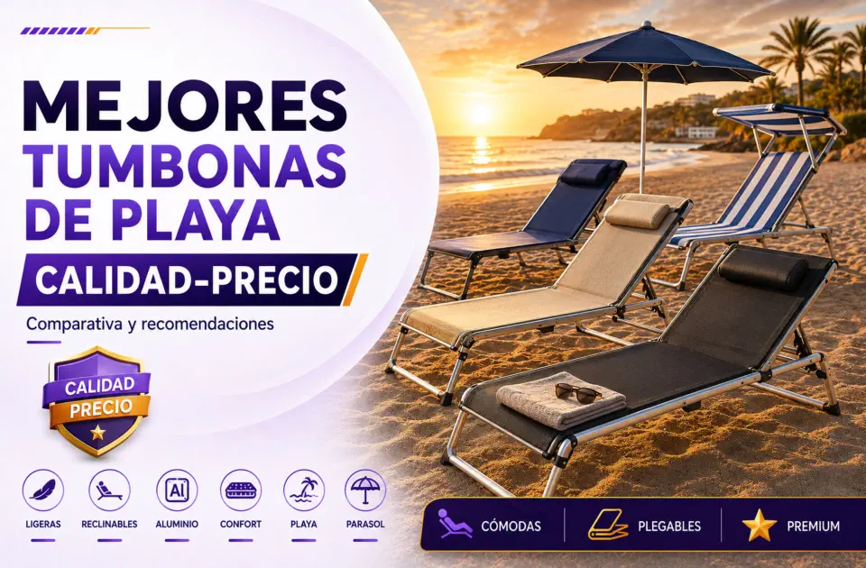 Mejores tumbonas de playa