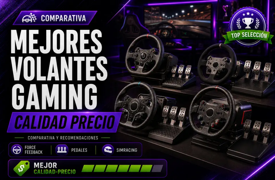 Mejores volantes gaming calidad precio: guía definitiva para sim racing