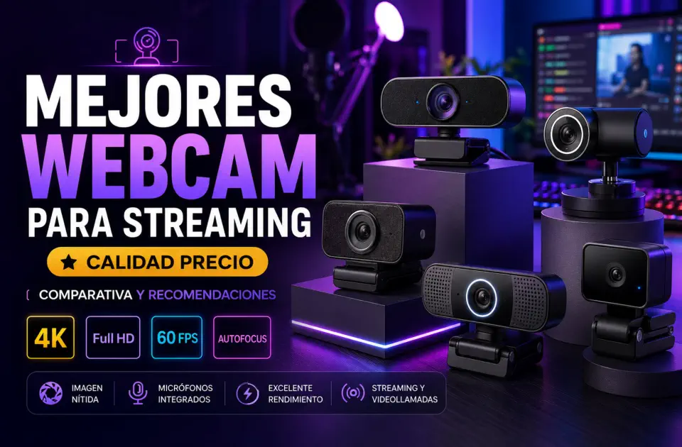 Mejores webcam para streaming: guía calidad-precio para emitir con buena imagen