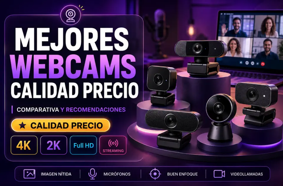 Mejores webcams calidad precio: las más recomendadas para trabajar, streaming y videollamadas