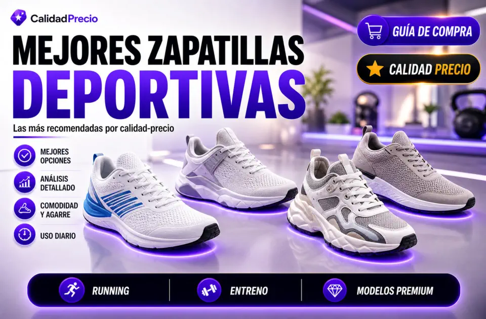 Mejores zapatillas deportivas calidad precio: las más recomendadas para caminar, entrenar y uso diario