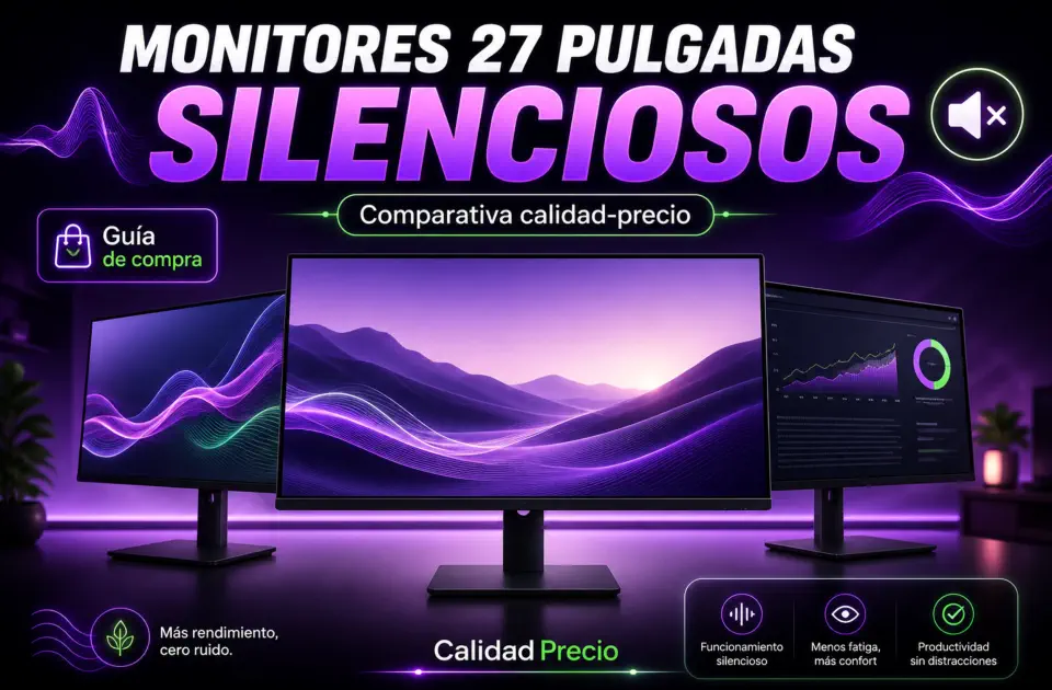monitores 27 pulgadas silenciosos
