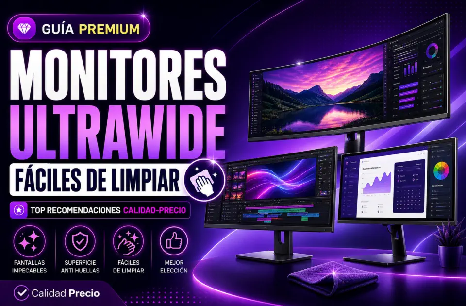 monitores ultrawide fáciles de limpiar