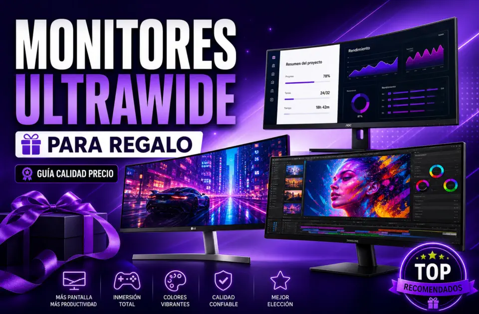 monitores ultrawide para regalo
