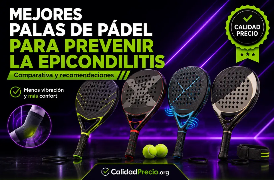 Palas de pádel para prevenir la epicondilitis: guía calidad-precio