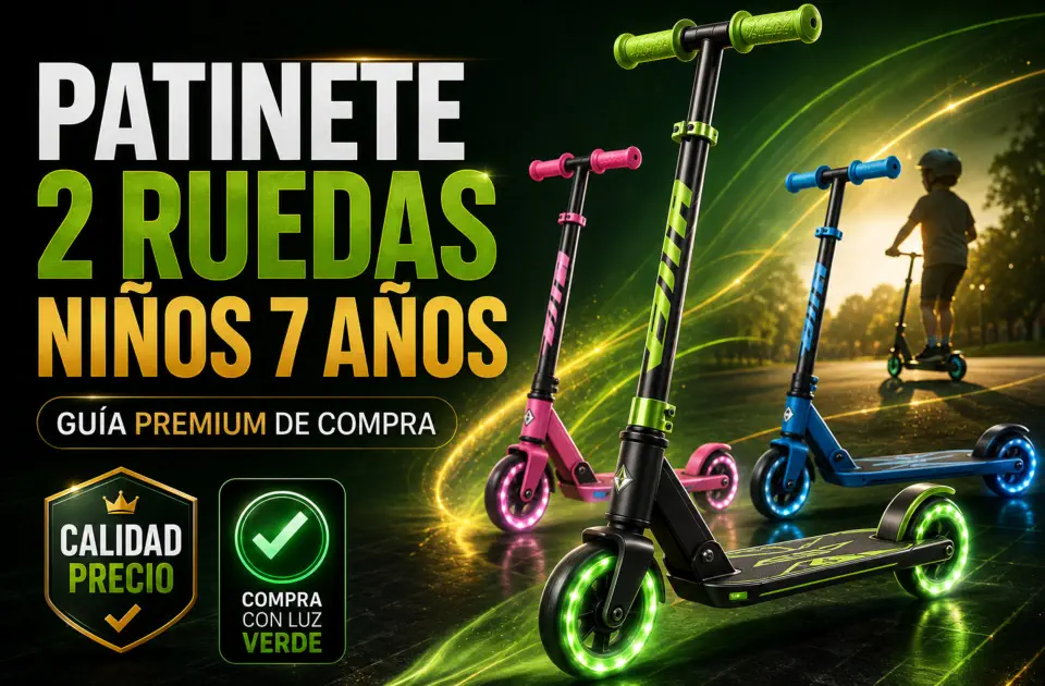 Patinete 2 ruedas niños 7 años: guía premium de compra