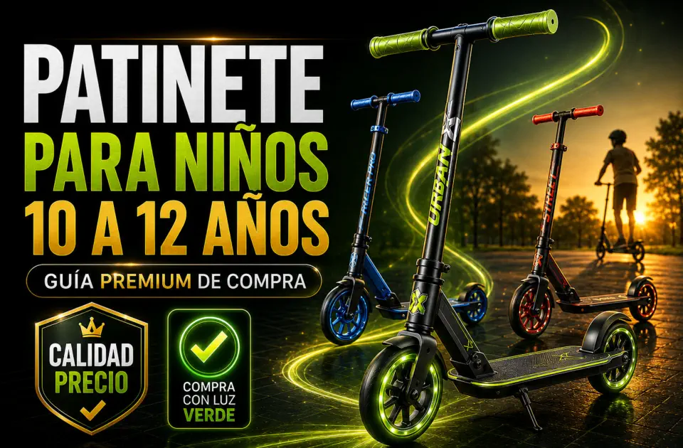 Patinete para niños de 10 a 12 años: guía premium para elegir bien
