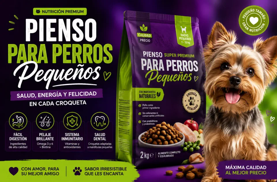 Pienso para perros pequeños: guía calidad-precio para elegir sin fallar