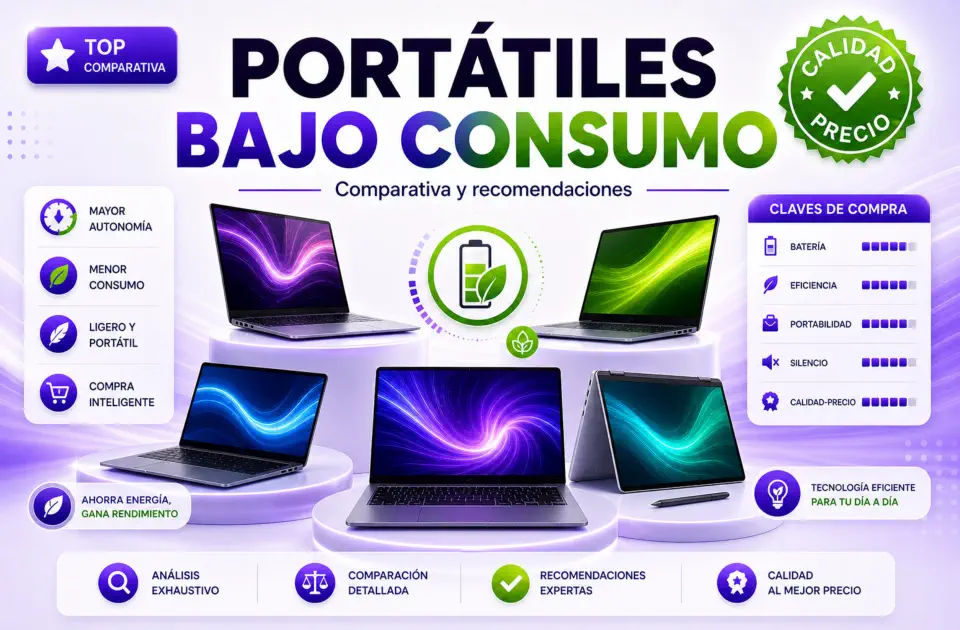 Portátiles bajo consumo: los modelos más recomendados por calidad-precio