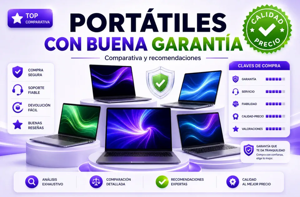 Portátiles con buena garantía: modelos recomendados para comprar con más tranquilidad