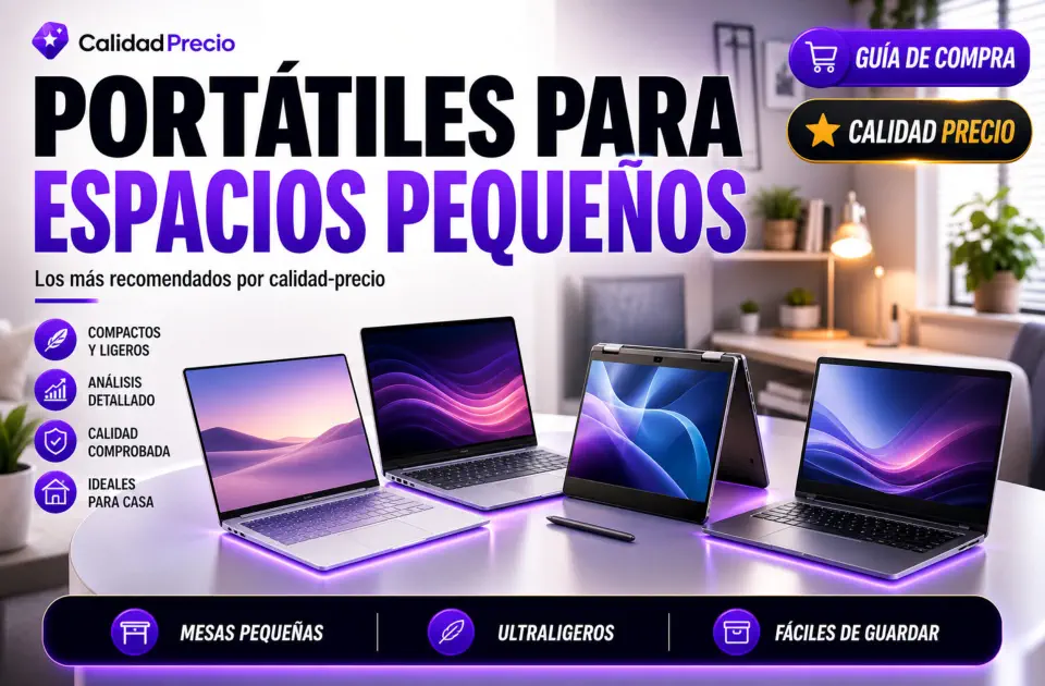 Portátiles para espacios pequeños: mejores modelos compactos calidad-precio