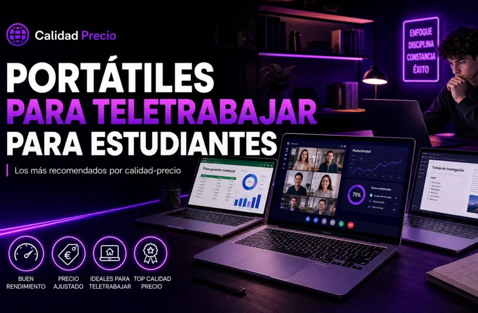 Portátiles para teletrabajar para estudiantes: los más recomendados por calidad-precio