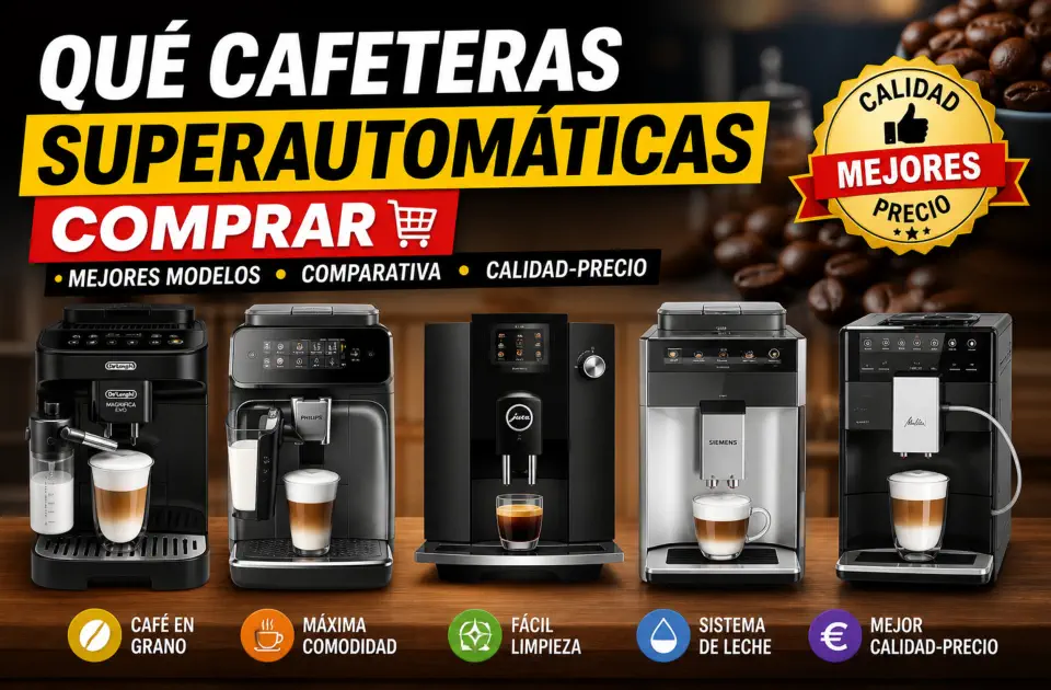 Qué cafeteras superautomáticas comprar: mejores modelos calidad-precio