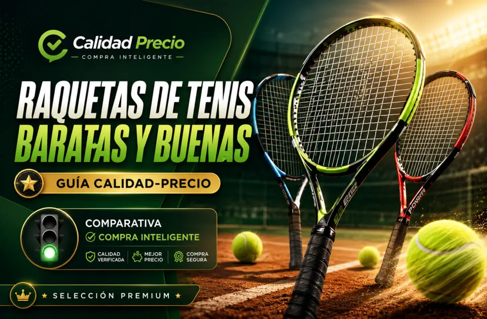 Raquetas de tenis baratas y buenas: guía calidad-precio para comprar sin gastar de más