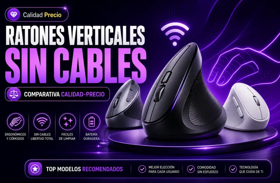 ratones verticales sin cables