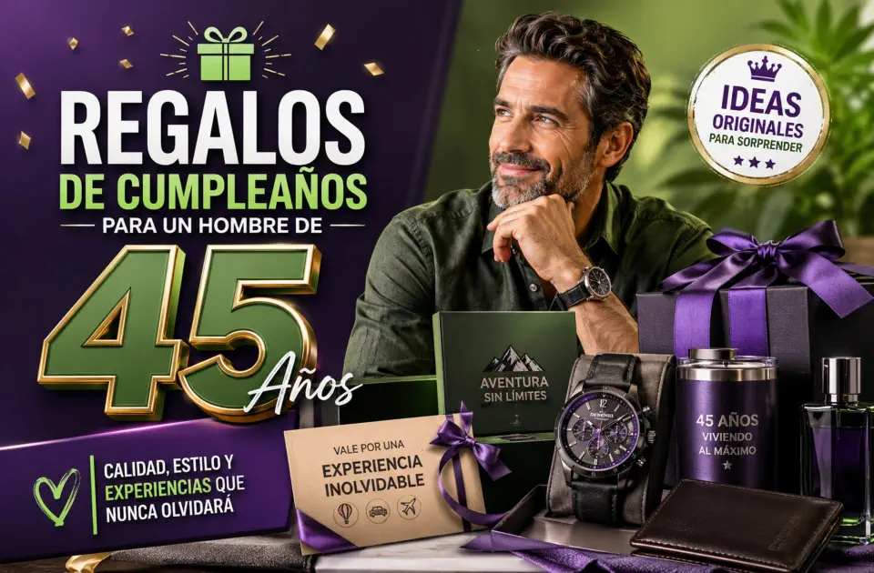 Regalos de cumpleaños para un hombre de 45 años: guía premium para acertar