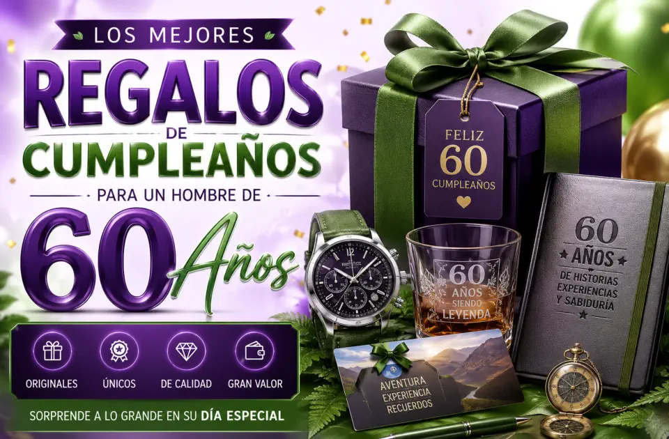 Regalos de cumpleaños para un hombre de 60 años: ideas premium para acertar sin regalar lo de siempre