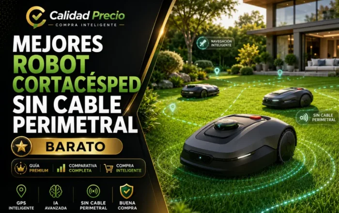 Robot cortacésped sin cable perimetral barato: guía premium para comprar con luz verde