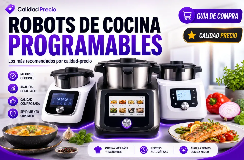 Robots de cocina programables: mejores modelos calidad-precio