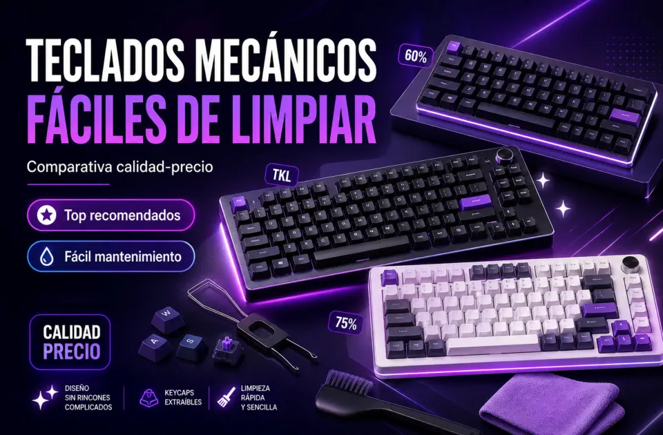 teclados mecánicos fáciles de limpiar